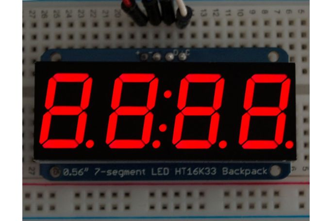 7-Segment Display with I2C Backpack